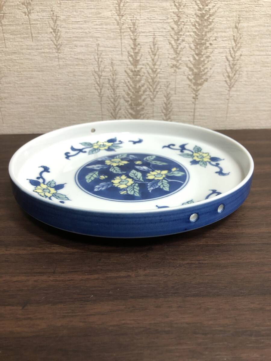 ■新品■ 橘吉/たち吉/TACHIKICHI 色絵花 手付鉢 BY-13 箱付き 食器/テーブルウェア_画像7