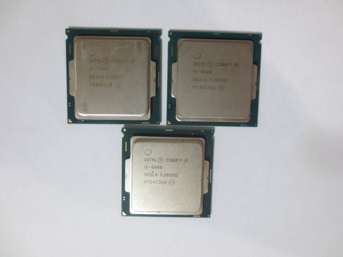 ★3枚セット★ Intel Core i5-6500 CPU 3.20GHz SR2L6 ★_画像1