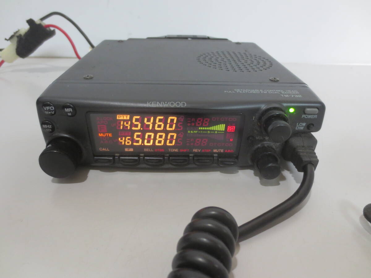 ★KENWOOD ケンウッド TM-732S 144/430MHz アマチュア無線 FM DUAL BANDER マイク付き★_画像3