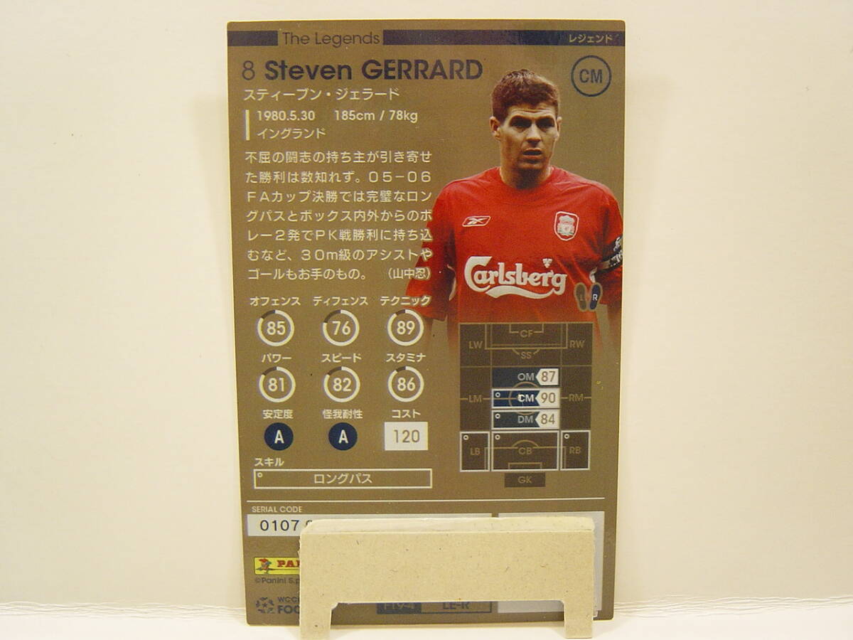 WCCF FOOTISTA 2019 LE スティーブン・ジェラード　Steven Gerrard 1980 England　Liverpool FC 1998-2015 The Legends_画像5