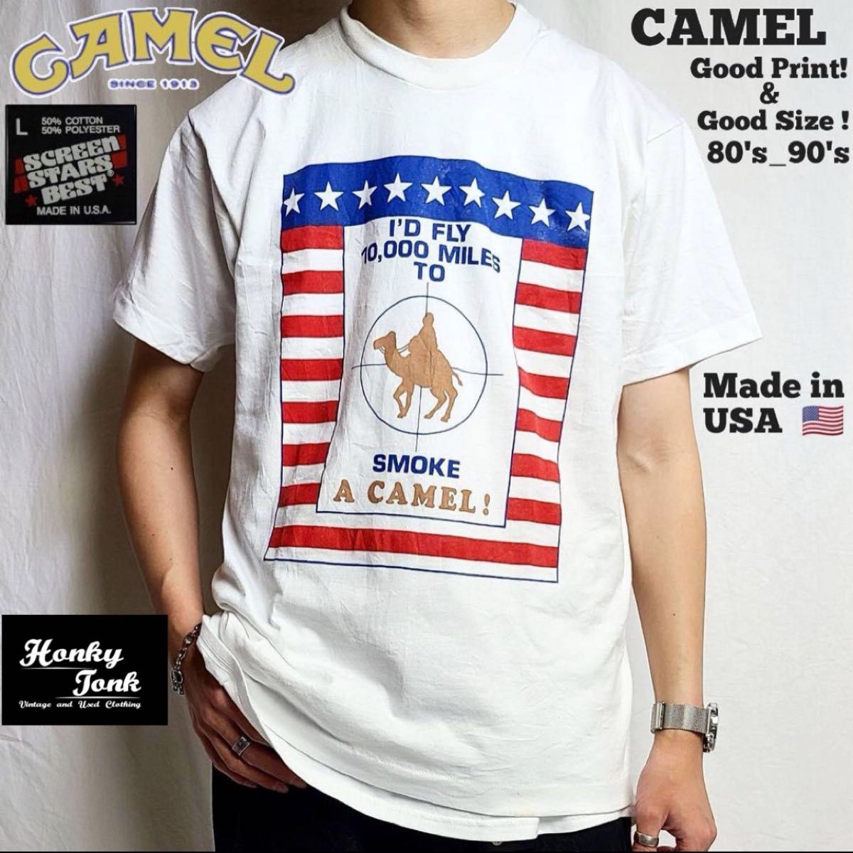 90s 90年代 CAMEL 企業Tシャツ ヴィンテージ シングルステッチ