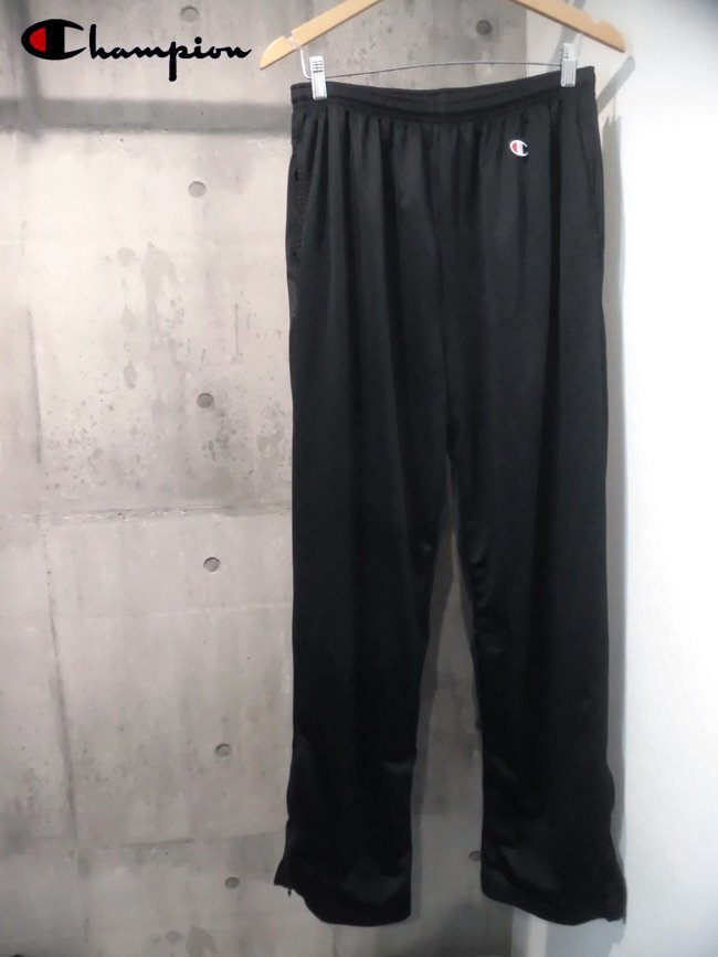 Champion チャンピオン メッシュ ロングパンツ XL/メッシュパンツ/黒 ブラック/メンズ/P1059-003/ヴィンテージ 00sの画像1