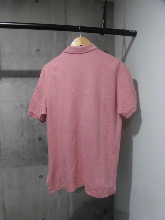 POLO RALPH LAUREN ポロ ラルフローレン/ポニー刺繍 ポロシャツ M/半袖シャツ/杢ピンク_画像3