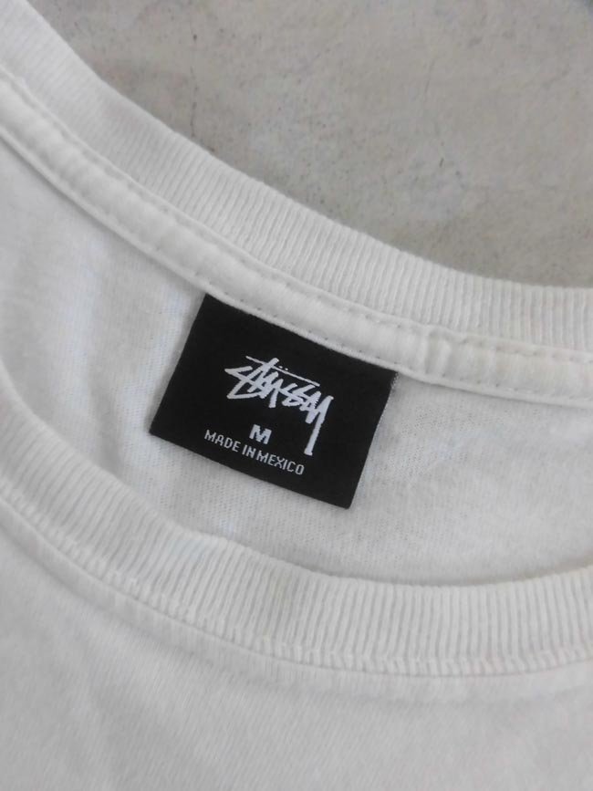 STUSSY ステューシー WORLD TOUR Tee ワールドツアー 半袖 Tシャツ M/白 ホワイト/メンズ_画像6