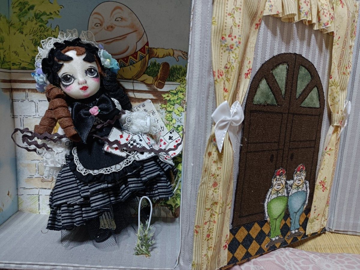 セール布ビスクドール 創作人形 ドールハウス ダークアリス零時ねね様ドールビスクドール創作人形作家人形 Blythe 