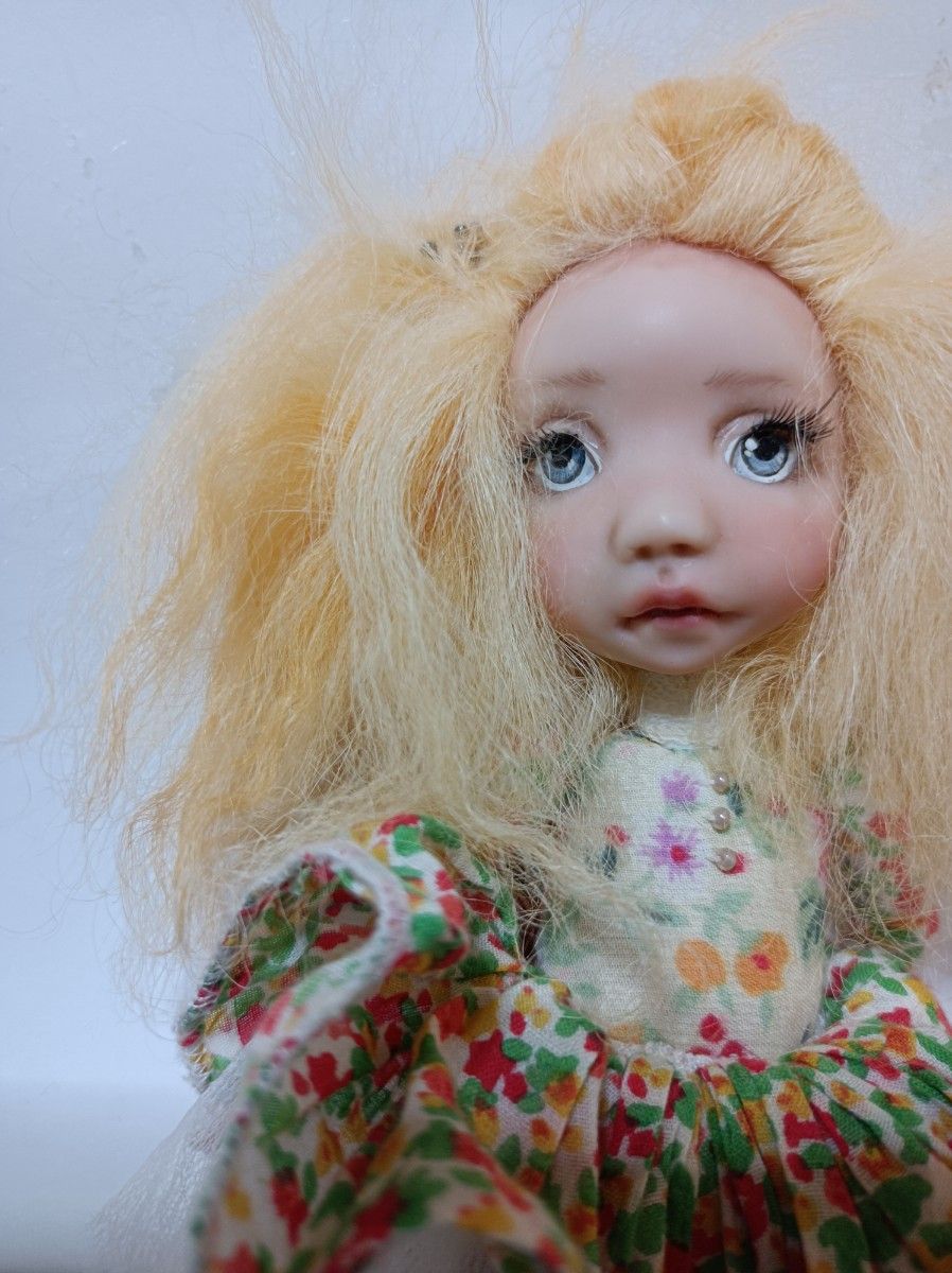 最終値下げ海外作家 粘土人形 ドール 創作人形 球体関節人形布人形 フランス人形 カントリードールハンドメイド 
