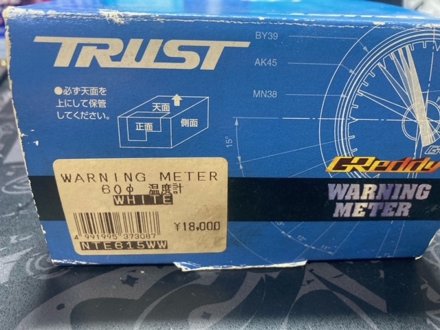 GReddy TRUST thermometer 60φ electric type Trust meter pattern number WARNING METER NTE615WW new goods 