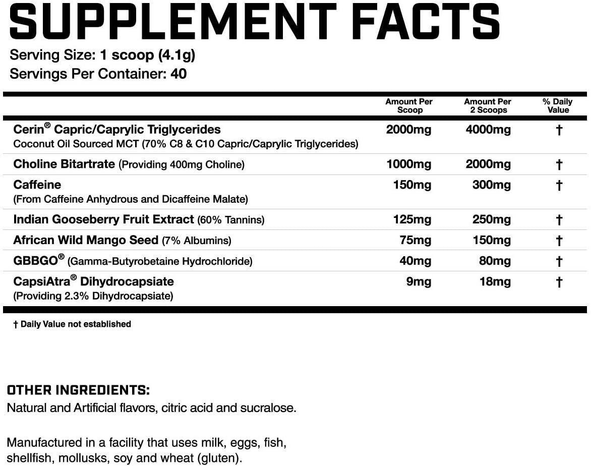 ★国内未発売★強力脂肪燃焼！Magnum Nutraceuticals社 Fasted Cardio 40回分 マイアミバイス味★体脂肪を落としたいトレーニーにオススメ_画像3