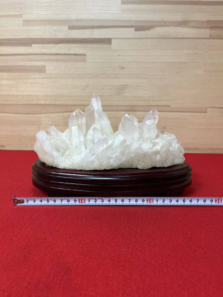 A01 水晶クラスター クラスターパワーストーン 2.2kg 水晶 原石 縁起物_画像7