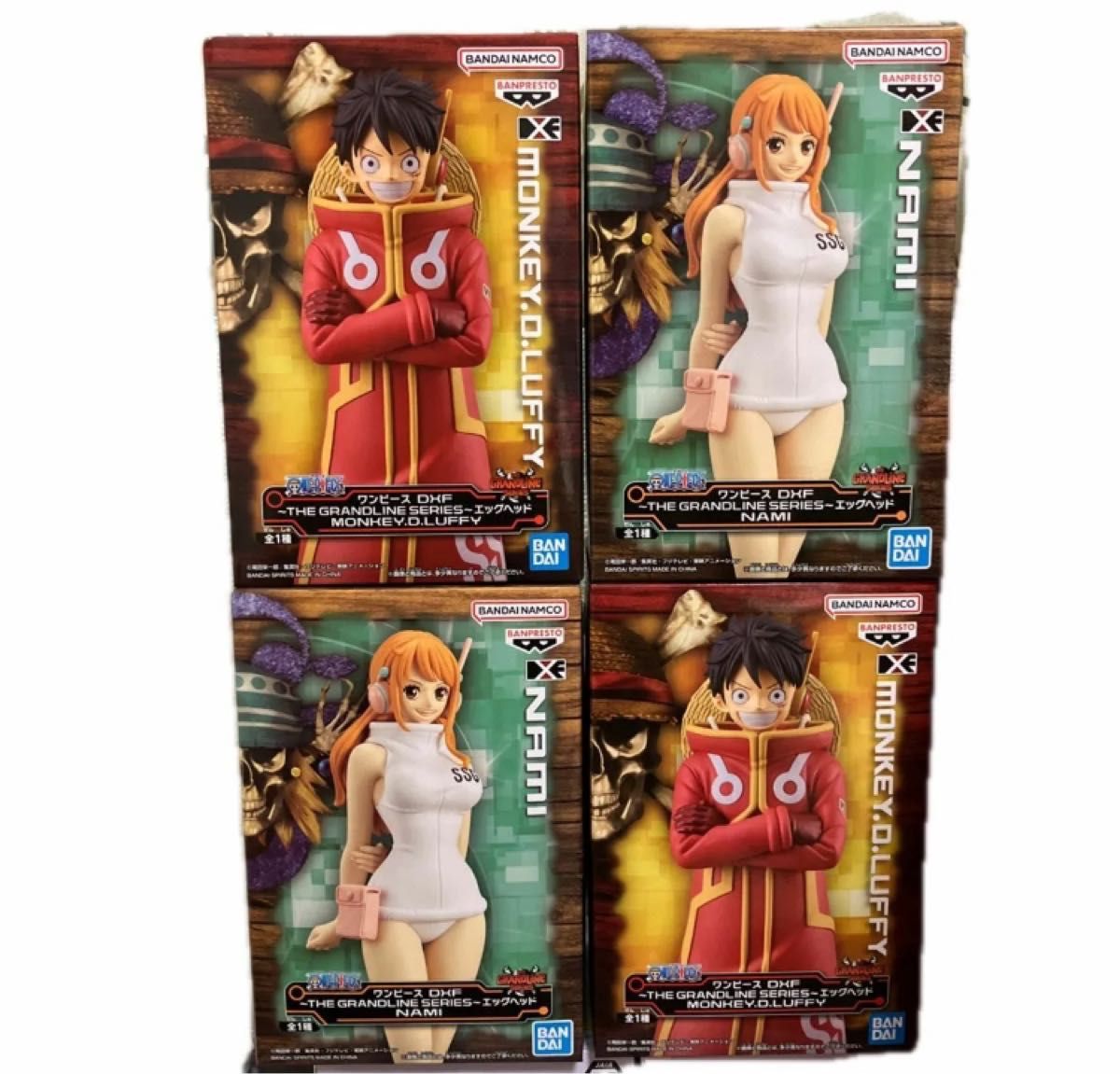 ワンピース フィギュア ルフィ ナミ 6体セット エッグヘッド DXF グラメン ワンピース GRANDLINE DXF エッグヘッド ルフィ ナミ 2種4個