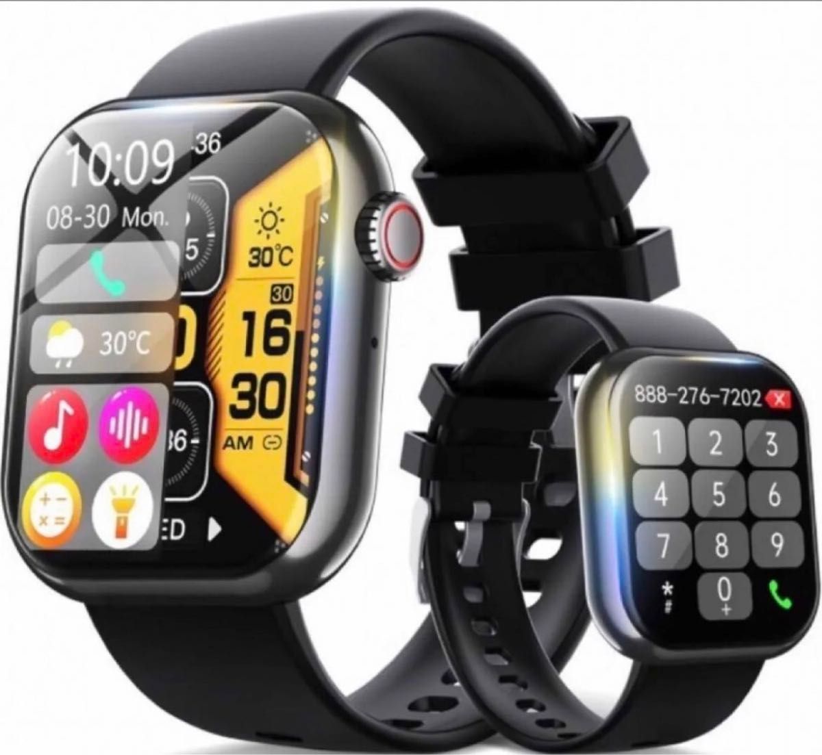 防水　新品　スマートウォッチ　通話機能付き　iPhone android Bluetooth心拍 血糖値　血圧　歩数計 腕時計