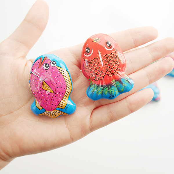  не использовался золотая рыбка 8 вид комплект Showa Retro жестяная пластина рыба .. развлечение игрушка 