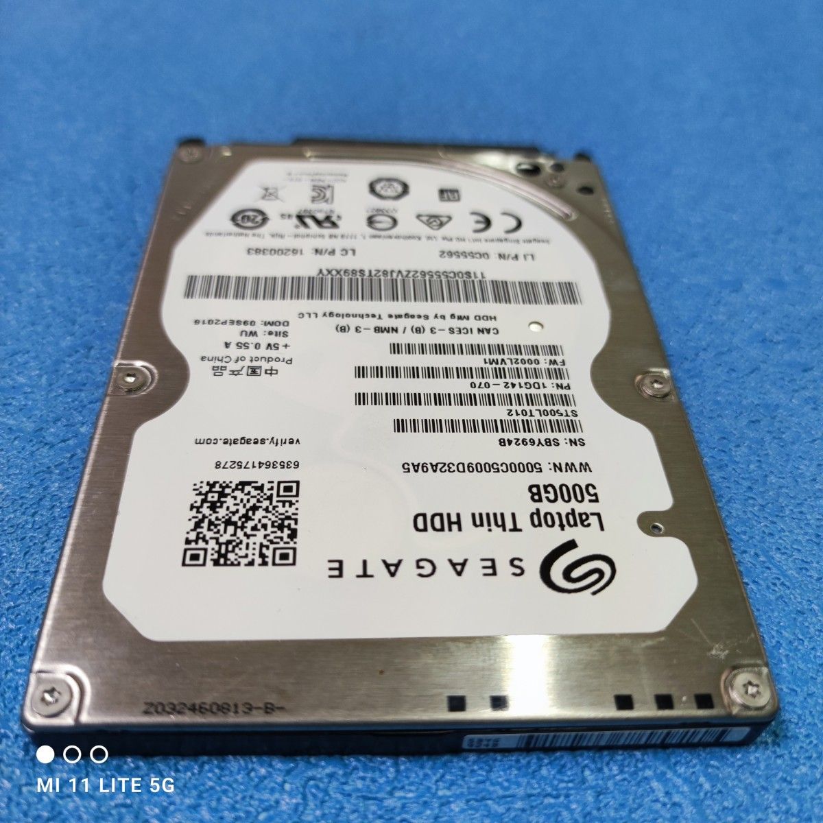 HDD500GBx2点セット 2.5インチ 7mm 5400RPM（WD&SEAGATE）