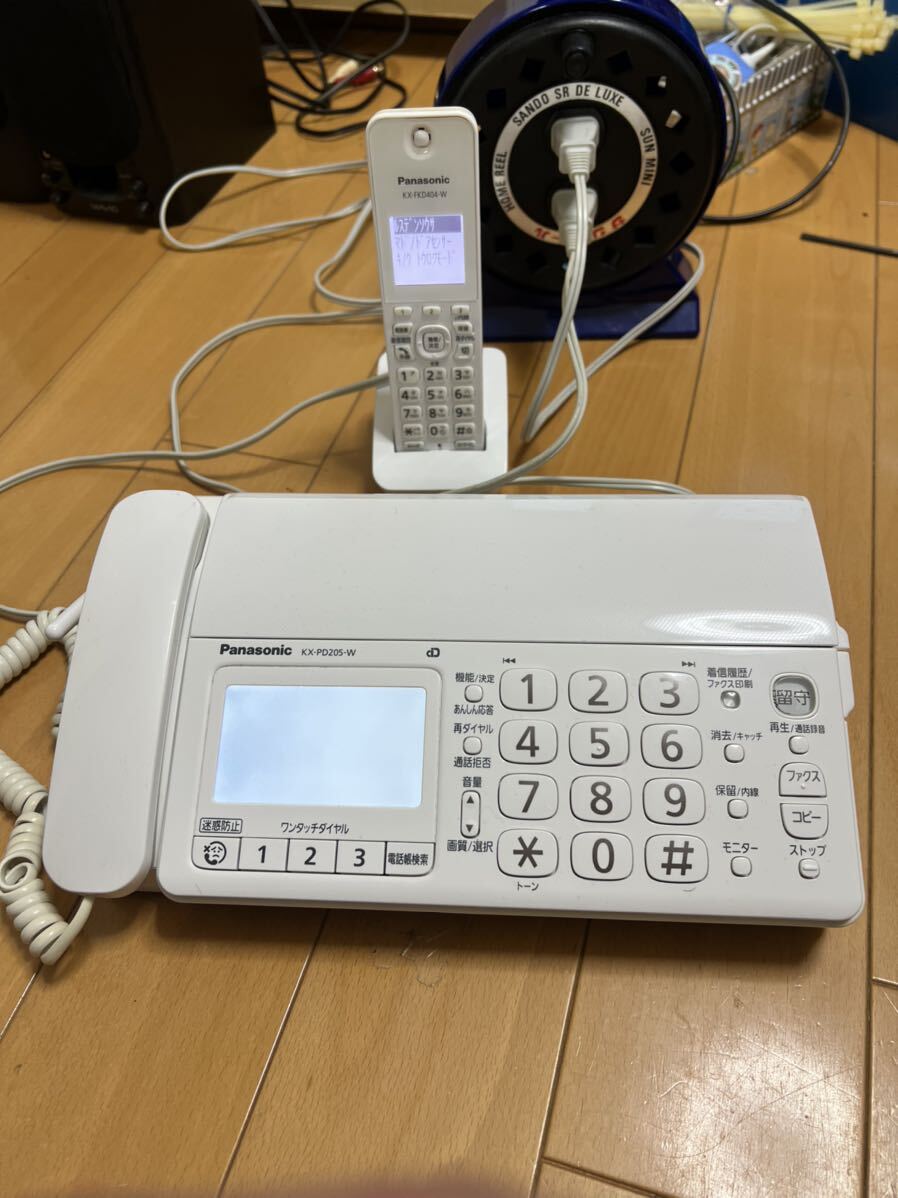 Panasonic цифровой беспроводной родители машина KX-PD205 беспроводная телефонная трубка KX-FKD404 Junk неисправность товар 