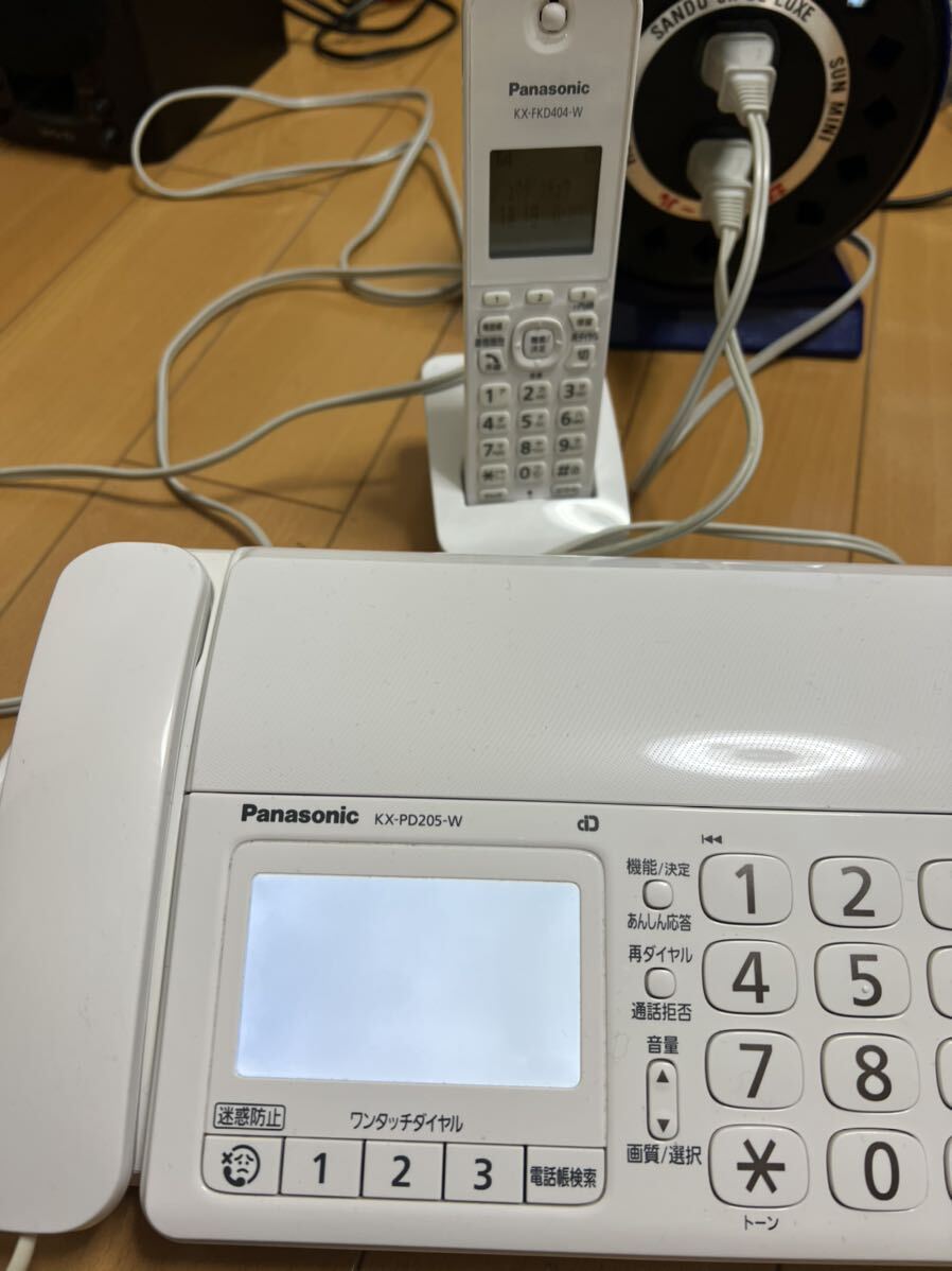 Panasonic цифровой беспроводной родители машина KX-PD205 беспроводная телефонная трубка KX-FKD404 Junk неисправность товар 