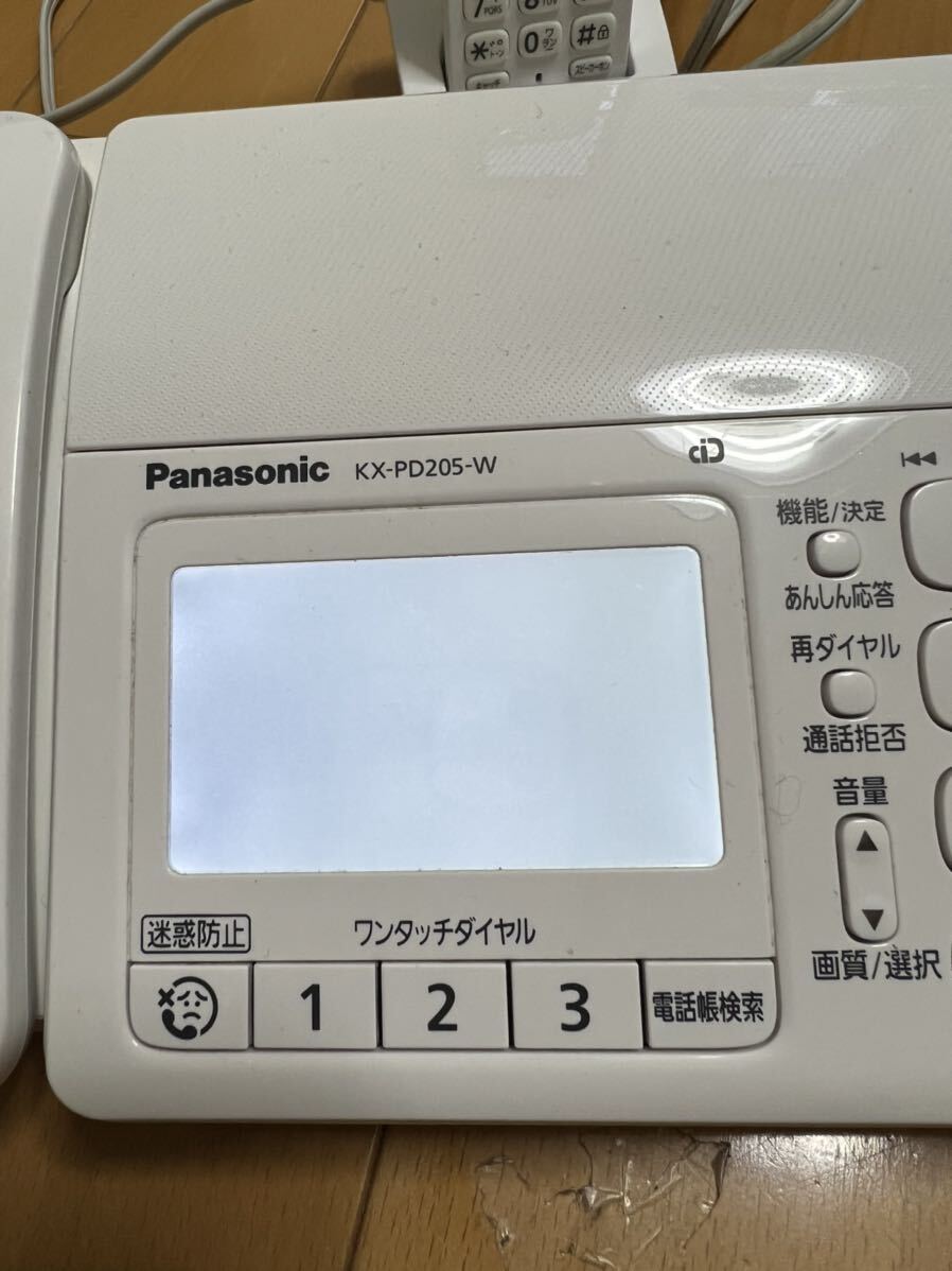 Panasonic デジタルコードレス 親機 KX-PD205子機 KX-FKD404 ジャンク 故障品_画像3