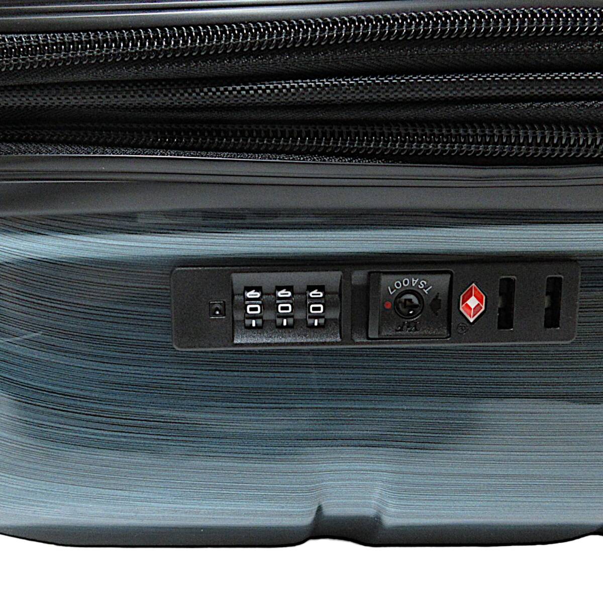 [ translation have ][ unused ] suitcase 61L emerald medium sized * double fastener enhancing function TSA lock Carry case carry bag *J090