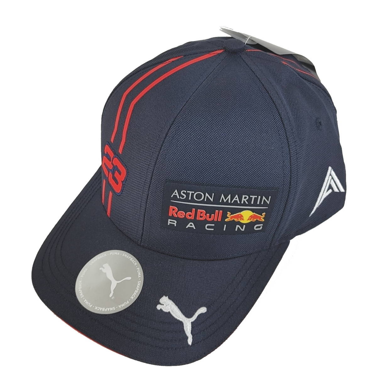  new goods *PUMA×Red Bull RACING*AMRBR replica Alex Albon BB Cap navy blue * Puma hat cap Red Bull ASTON MARTIN 023293*J1930c