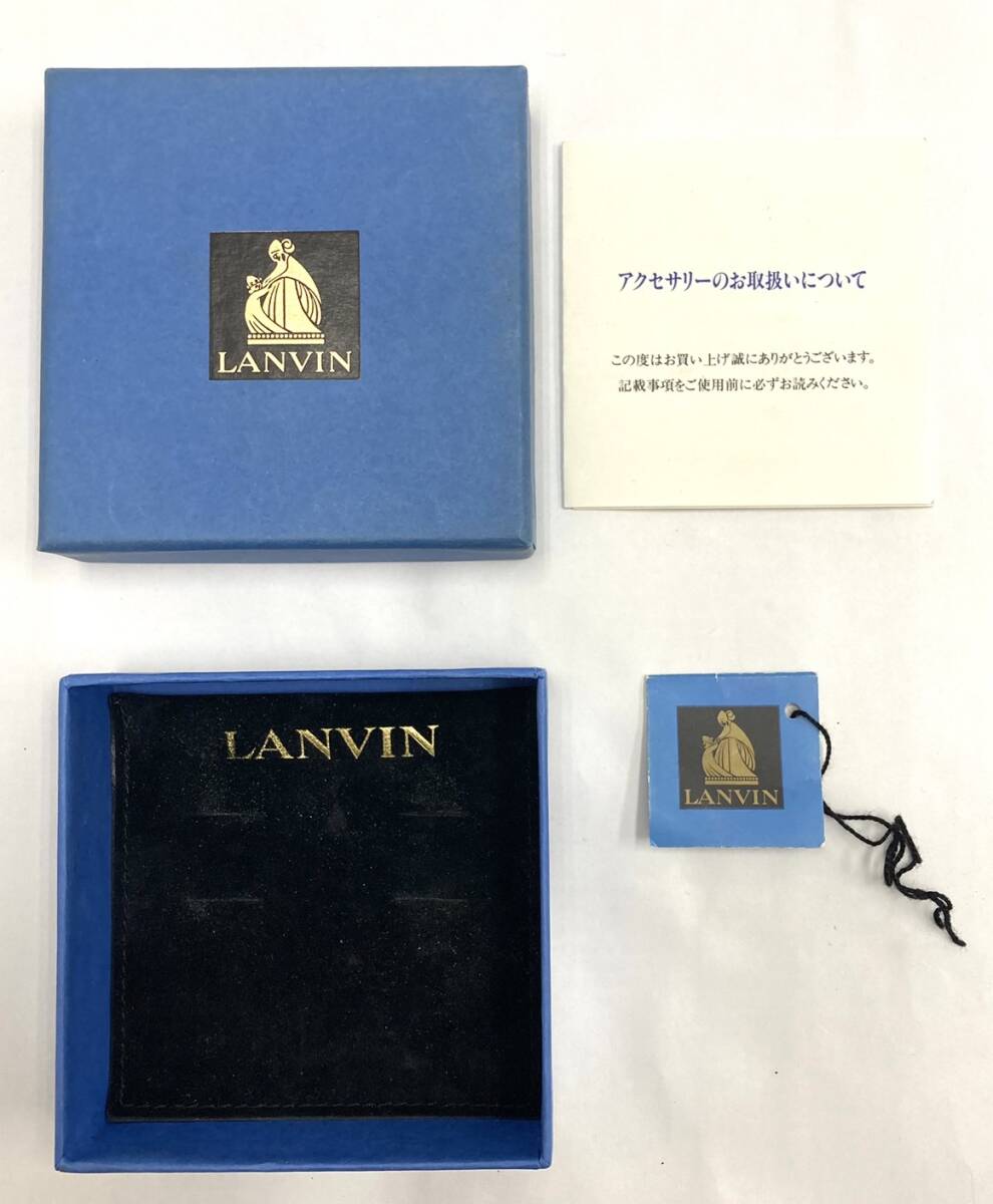 ( мода )LANVIN Lanvin серьги блюз цветный оттенок золота аксессуары женский [ б/у | текущее состояние товар ]003987-18