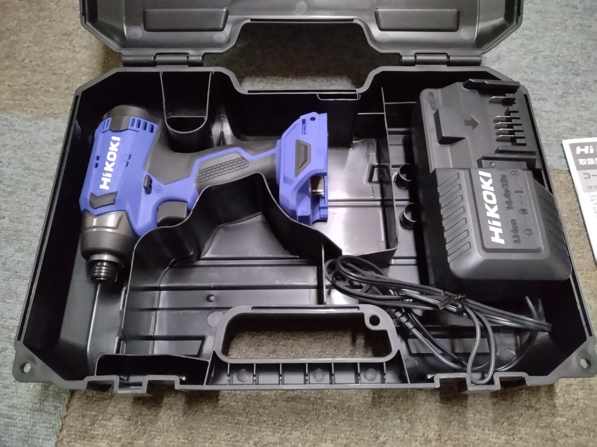  new goods unused FWH18DA HiKOKI high ko-ki old Hitachi Koki 18v impact driver, case, charger, battery is attached less 