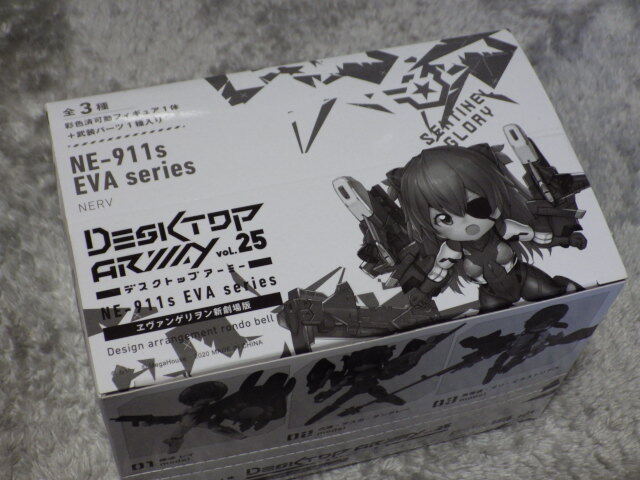 BANDAI デスクトップアーミー voL.25 エヴァンゲリオン 新劇場版 3個入り １BOX レイ アスカ マリ 未開封品_画像1