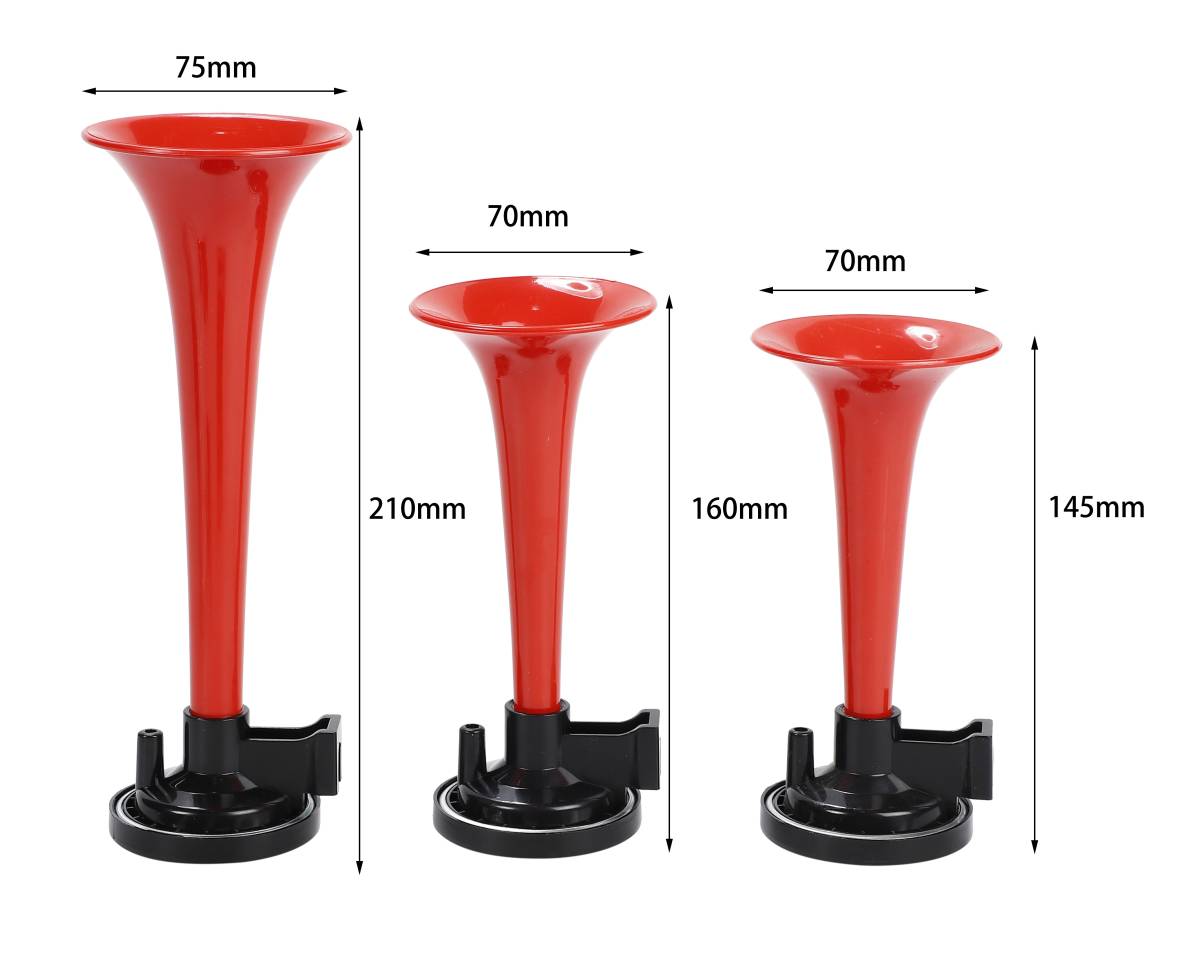  воздушный звуковой сигнал 3 полосный 12v труба музыка звуковой сигнал yan ключ звуковой сигнал pala сирень машина мотоцикл красный custom детали "Крестный отец" 1