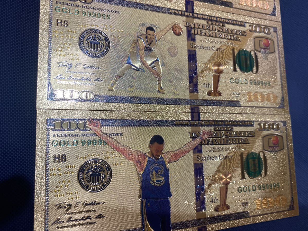 【新品】STEPHEN CURRY /24K GOLD 4枚SET ゴールドの証明書付き NBAカード ジョーダン コービー ステファンカリー レブロン Autoの画像3