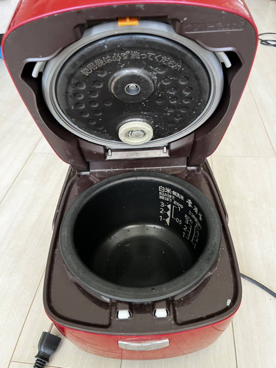 三菱IHジャー炊飯器 本炭釜 3.5合炊き レッドの画像2