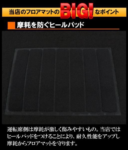 ハイゼットカーゴ DX S320V S321V S330V S331V (後期用 H29年11月～R3年12月) 黒 フロアマット & サイドバイザー ハイゼット カーゴ_画像2