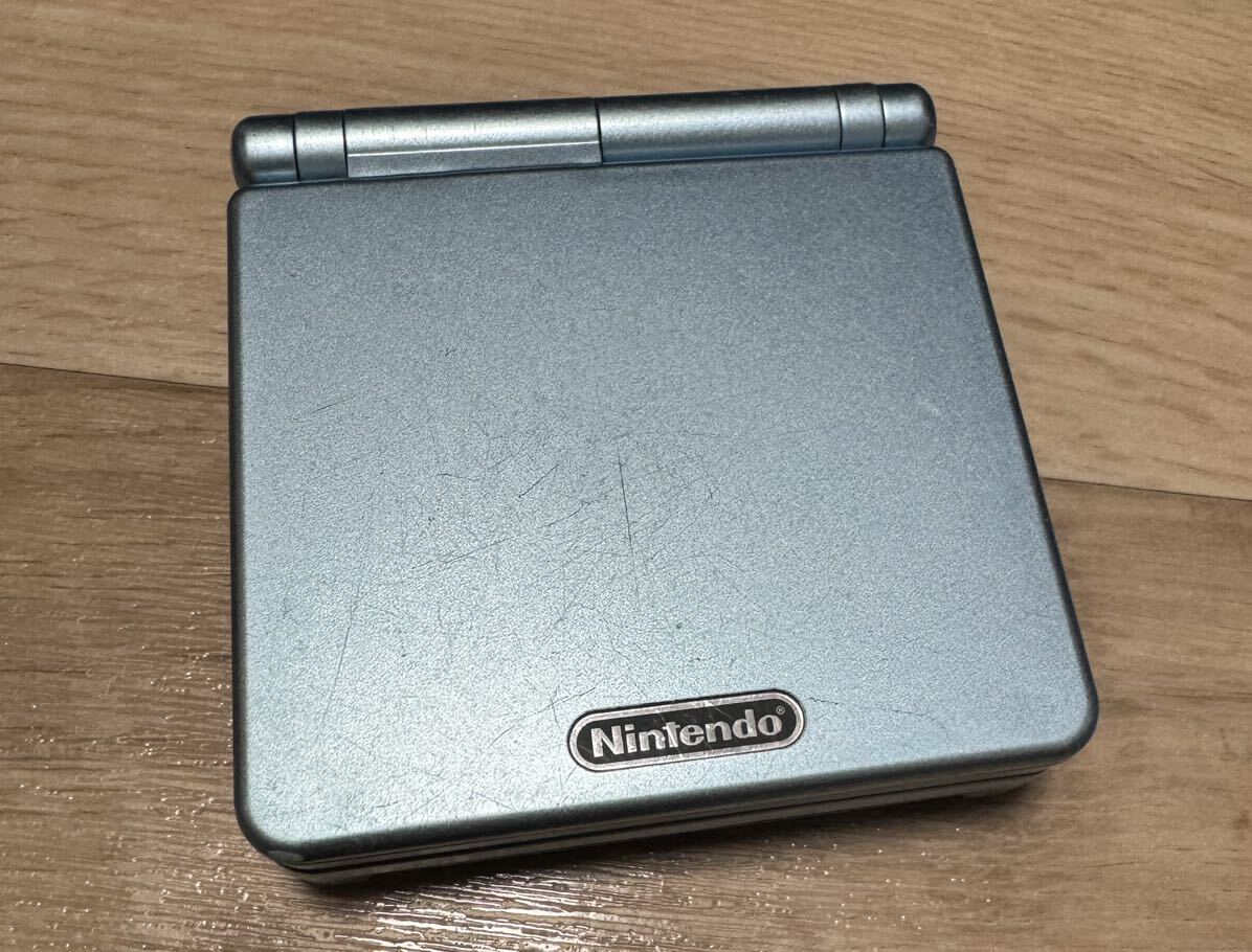 Nintendo GBA SP 本体 ゲームボーイアドバンスSP パールブルー ニンテンドー 送料無料_画像2