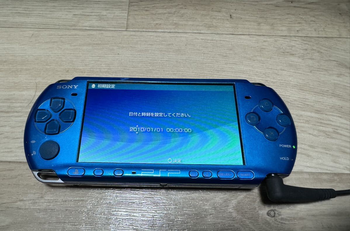 SONY PSP 3000 本体 バイブラントブルー プレイステーションポータブル プレステ PlayStation Portable 送料無料_画像1
