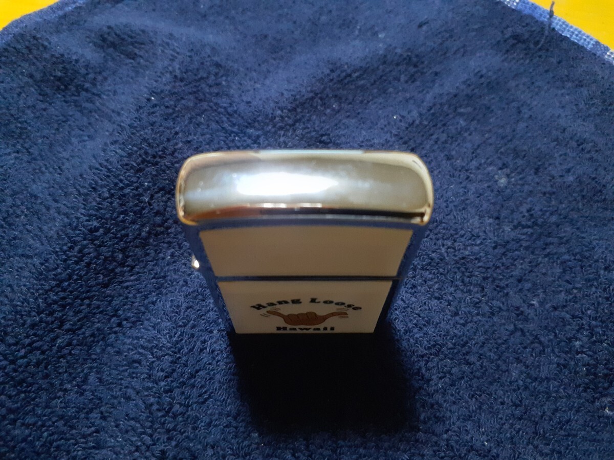 * unused ZIPPO 1988 year made Hawaii Hang Loose Hawaii Vintage Ultra light ivory case attaching sending 230 jpy *