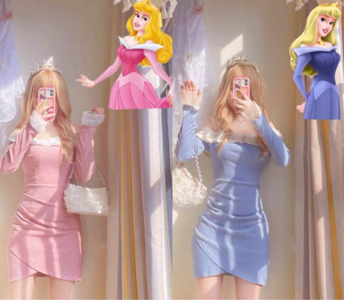 ディズニー 眠れる森の美女 オーロラ姫 私服 ワンピース ドレス ディズニー 眠れる森の美女 オーロラ姫 私服 ワンピース ドレス