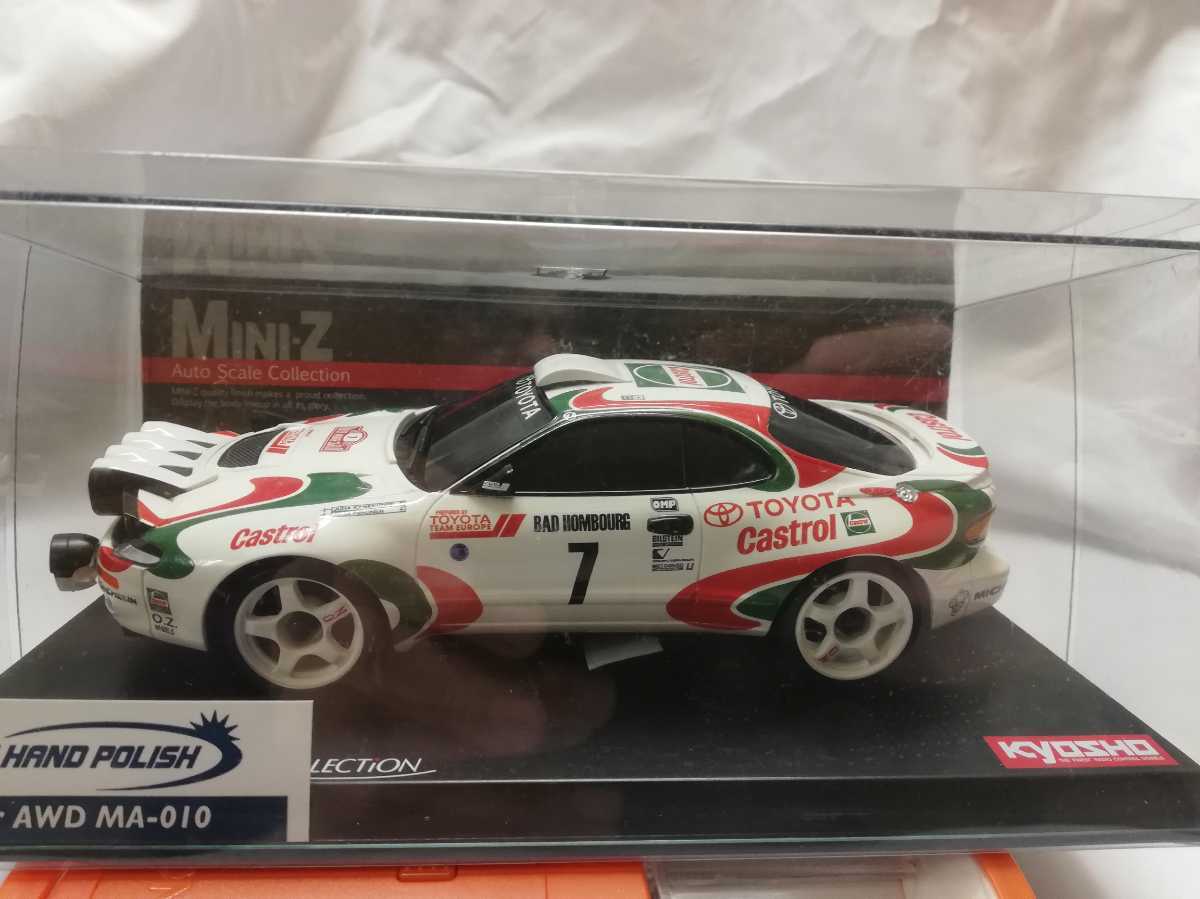 京商 ミニッツ ボディ ST185 AWDトヨタ カストロール セリカ GT-Four RC WRC KYOSHO TOYOTA CELICA TURBO 4WD Mini-z Castrol Auto Scale_画像1