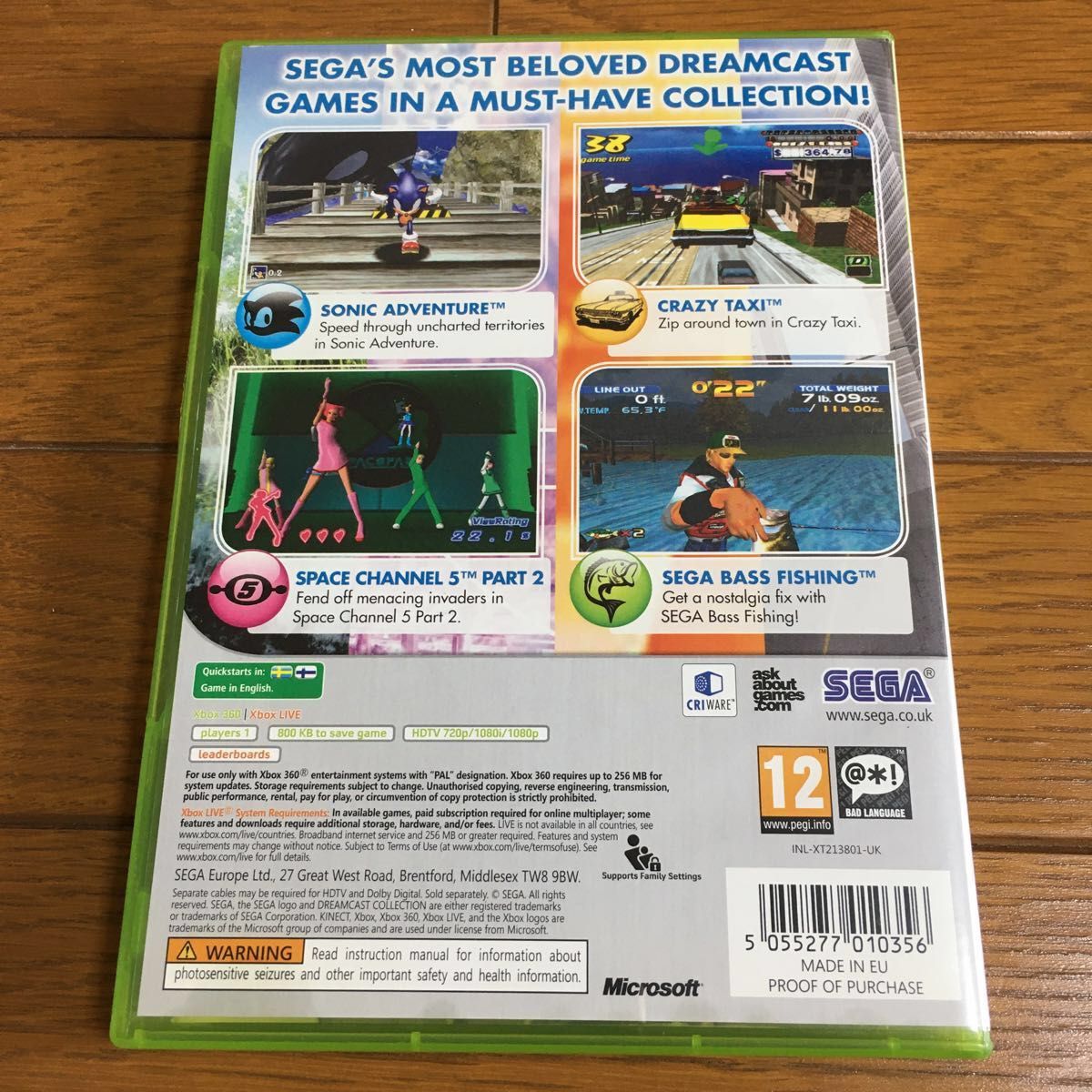 【美品】 XBOX360 ドリームキャストコレクション Dreamcast collection 海外版 クレイジータクシー　他