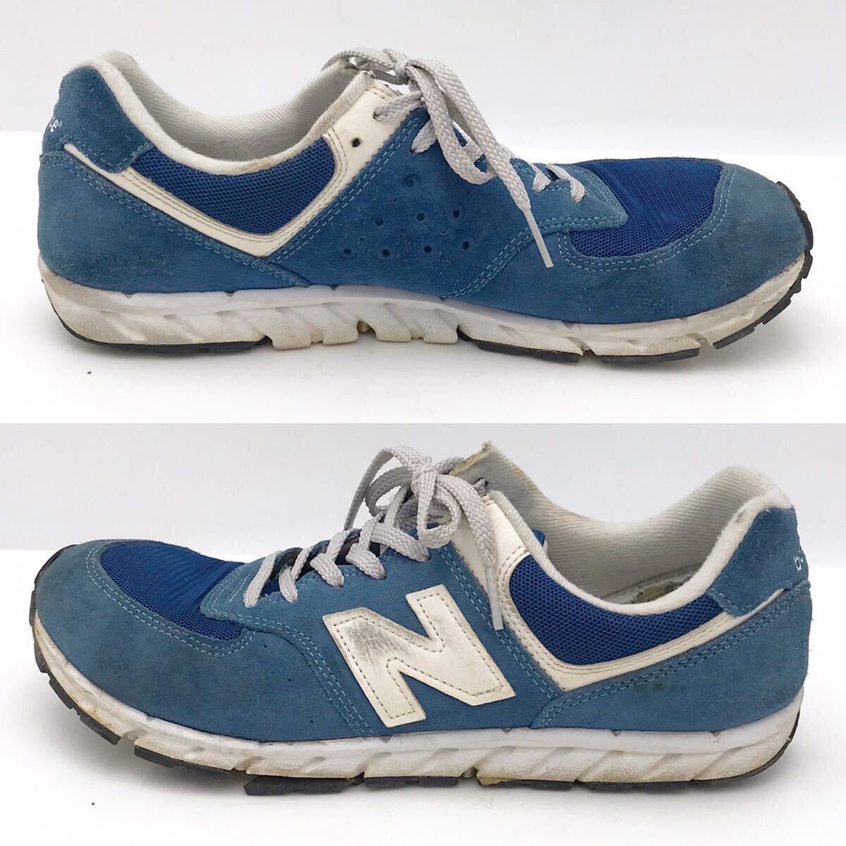 NEW BALANCE ニューバランス MNL574B2 スニーカー 靴 シューズ SHOES ブルー ネイビー 28cm【NK6046】_画像4