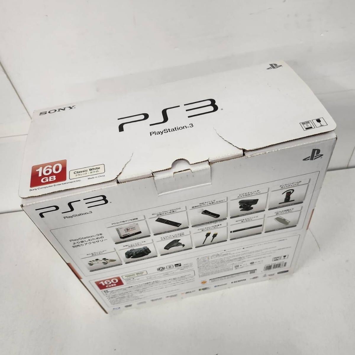 SONY PlayStation3 PS3 本体 CECH-3000A 160GB クラシックホワイト【NK6059】_画像9