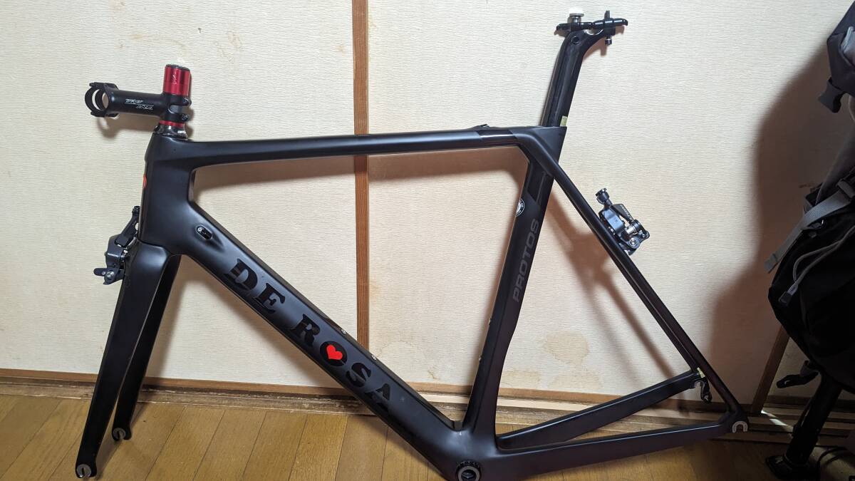 DEROSA PROTOS 2019年 Size:55 リムブレーキ Ultegraブレーキ付 美品 【手渡し希望】