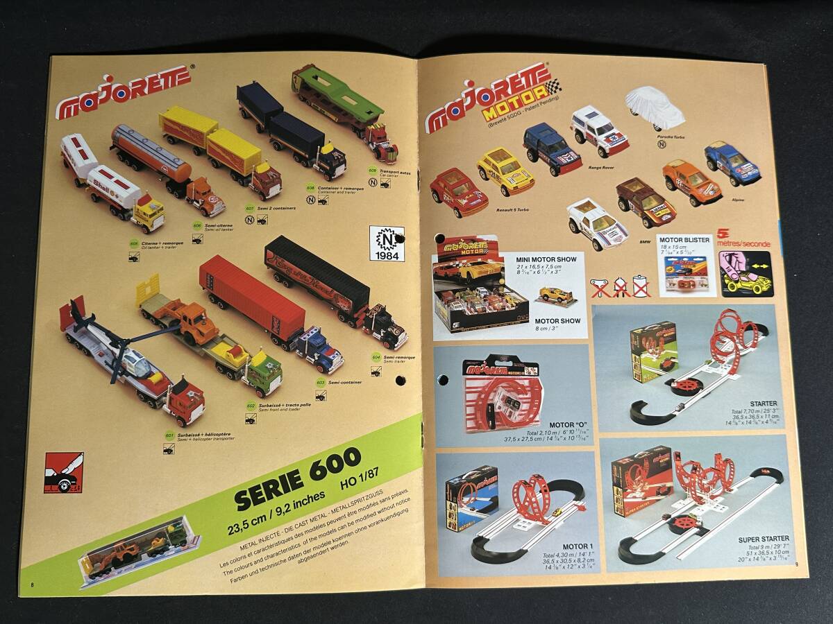 【 貴重品 】1984年 マジョレット カタログ Majorettte CATALOG 当時物 / ミニカー / ミニチュアカー の画像4