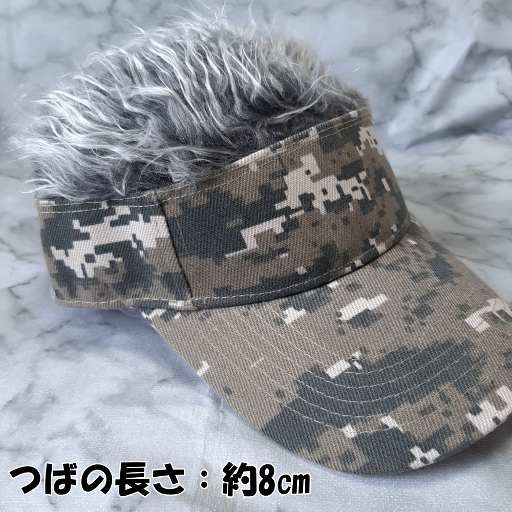 ■サンバイザー■ゴルフ■メンズ■キャップ■帽子■ウィッグ■釣り■アウトドア■面白■新品■送料無料■_画像4