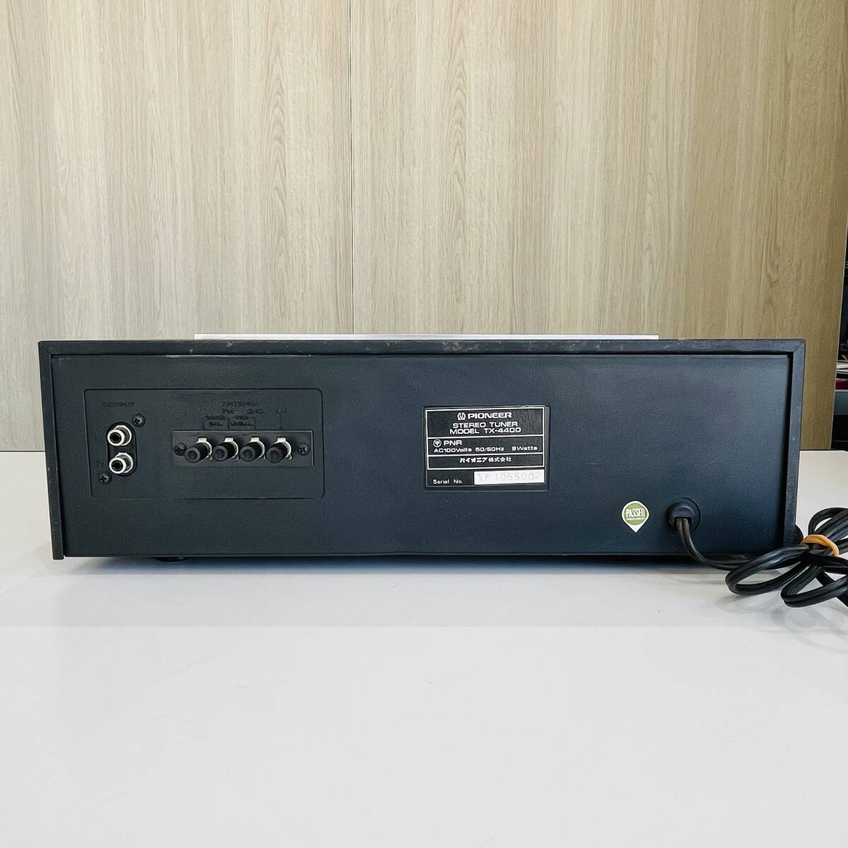 QA1878  включение питания   проверка   Pioner   стерео  тюнер TX4400 FM/AM  аудио аппаратура    Сёва  ретро   антиквариат  PIONEER ...I
