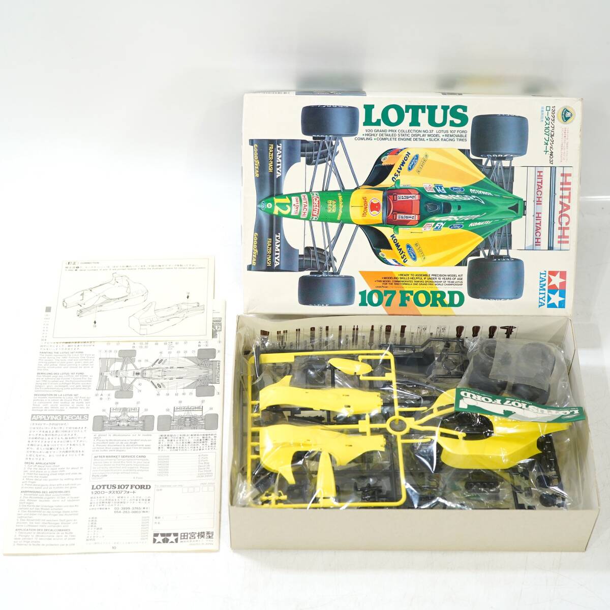 NA6368 希少 レア TAMIYA 田宮 タミヤ LOTUS 107FORD ロータス フォード 1/20スケール 玩具 プラモデル 検Sの画像1