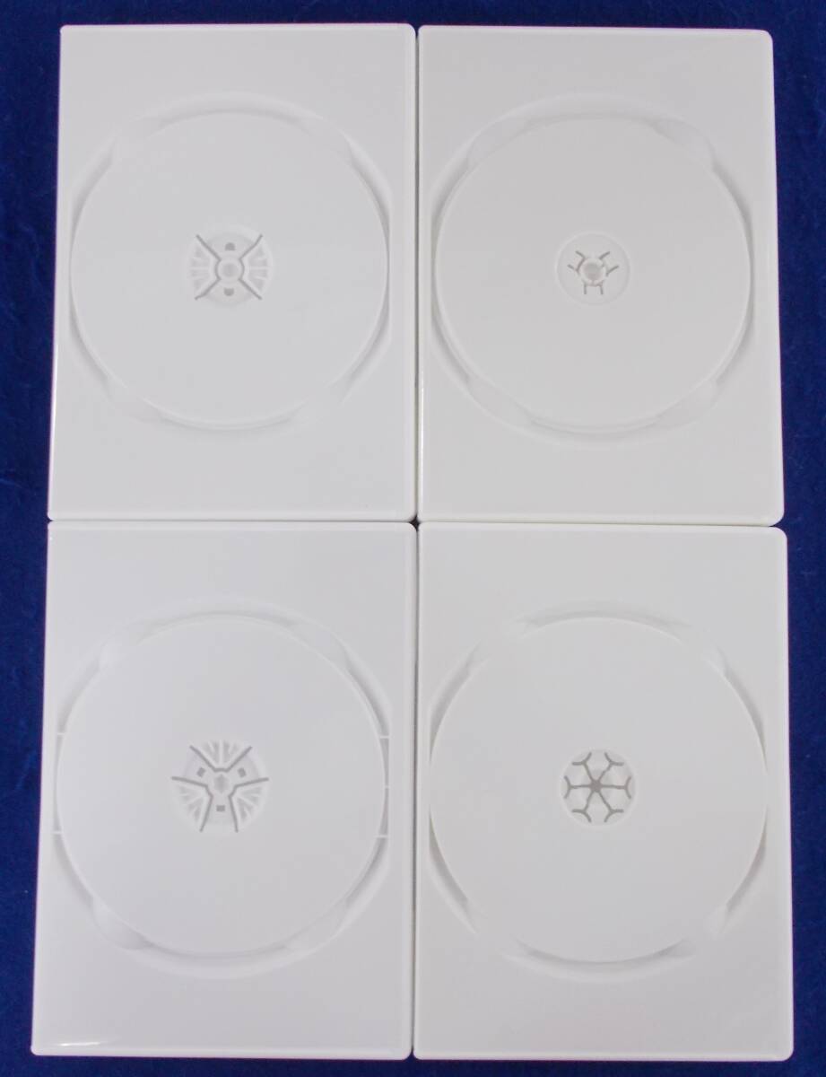 #3 00005 DVD tall case ( white ) 4 pieces set [ used ] free shipping [ rental ]