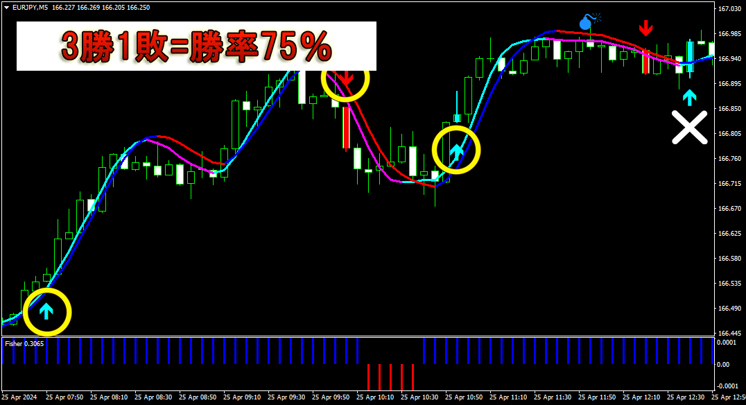 PRO バイナリーオプション 【裏技大公開!!】 高勝率で何度も利益を積み上げる MT4 サインツール シグナルツール FX 自動売買 ツール_画像10