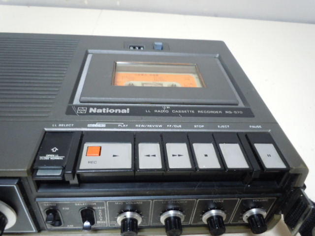 ジャンク扱い  NATIONAL RQ-570 ラジオ受信は良好・カセット再生不可    ６００円からの画像9