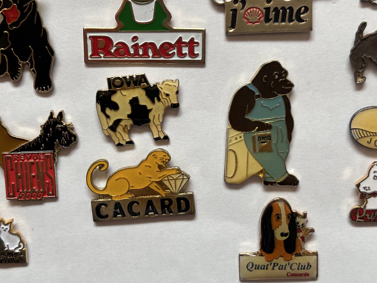  France miscellaneous goods * pin z pin badge animal * character 30 piece set *