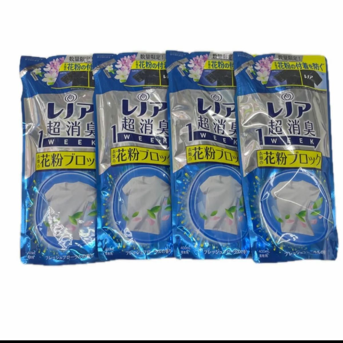 レノア　花粉ブロック　超消臭1WEEK  400ml 4個セット　数量限定