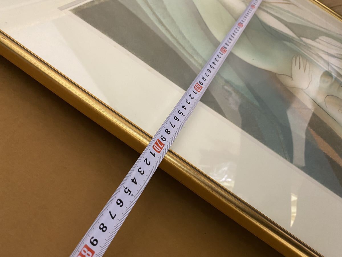 [1 иен старт ] автор неизвестен литография рамка акварельная живопись картина шелковый шаблон орнамент ART.CORE MAEDA примерно 70cm× примерно 90cm