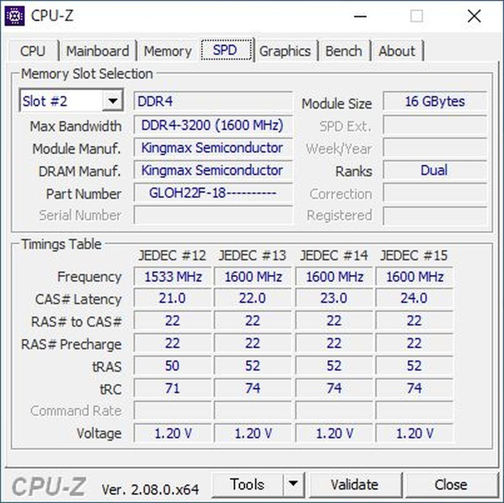 PC4-25600 ( DDR4-3200 )-16GB×2枚★合計32GB /Kingmax_画像4