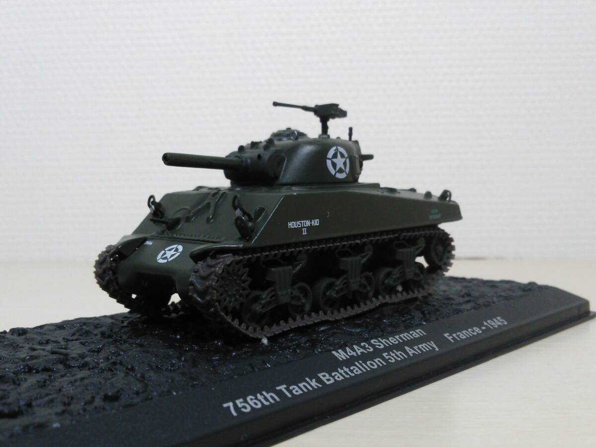 *07 DeA der Goss чай ni установленный срок ... еженедельный combat * бак * коллекция No.7 M4A3 Sherman M4A3 автомобиль - man ( Франция *1945) IXO